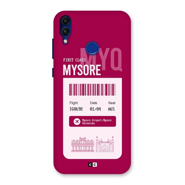 Mysore Boarding Pass Back Case for Honor 8C