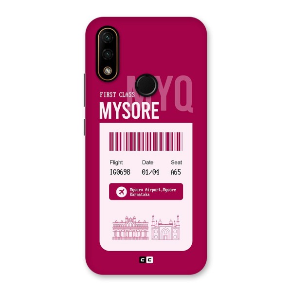 Mysore Boarding Pass Back Case for Lenovo A6 Note