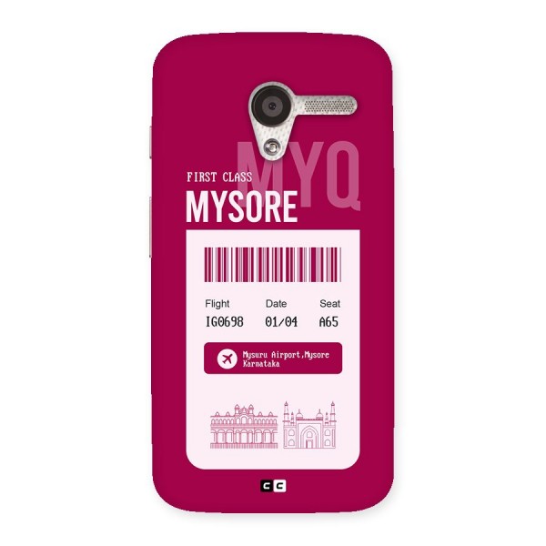 Mysore Boarding Pass Back Case for Moto X