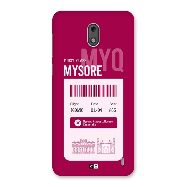 Mysore Boarding Pass Back Case for Nokia 2