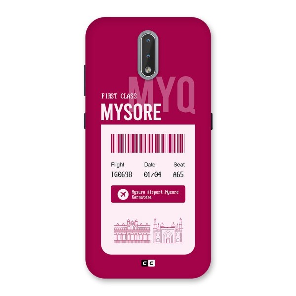 Mysore Boarding Pass Back Case for Nokia 2.3