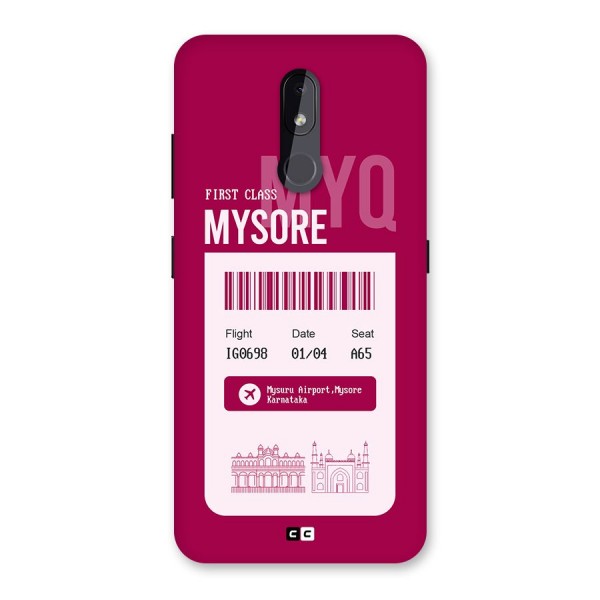 Mysore Boarding Pass Back Case for Nokia 3.2