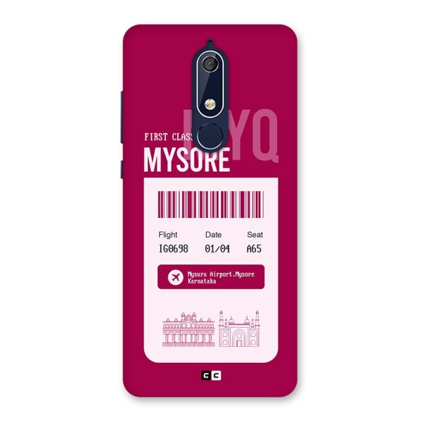 Mysore Boarding Pass Back Case for Nokia 5.1