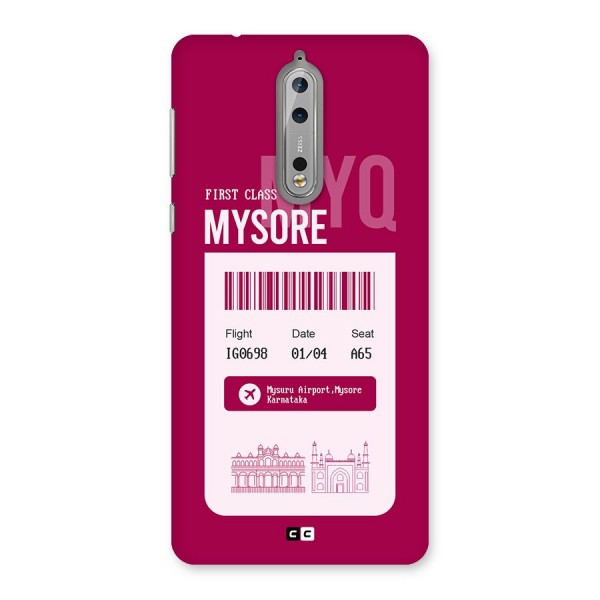 Mysore Boarding Pass Back Case for Nokia 8