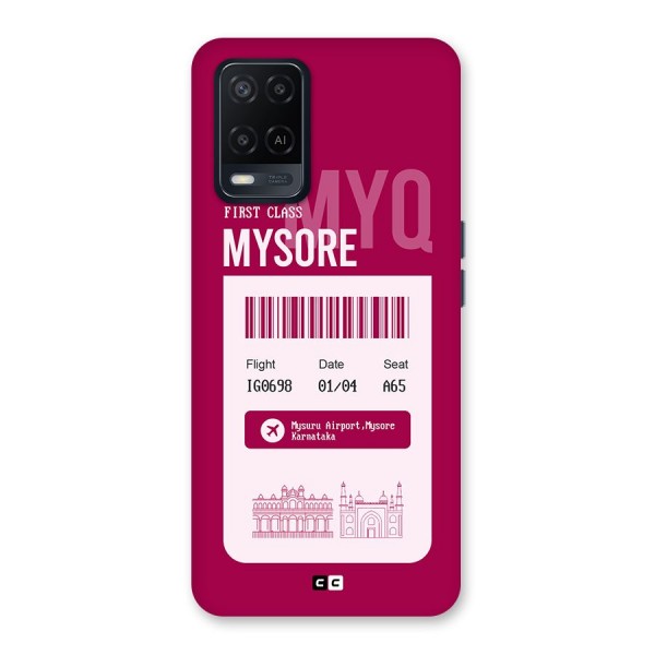 Mysore Boarding Pass Back Case for Oppo A54