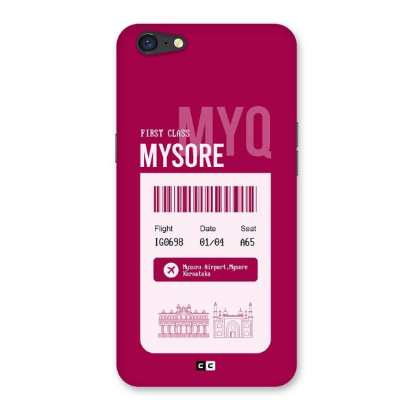 Mysore Boarding Pass Back Case for Oppo A71