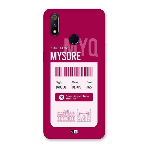 Mysore Boarding Pass Back Case for Realme 3 Pro