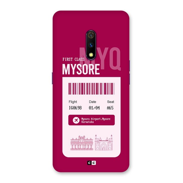 Mysore Boarding Pass Back Case for Realme X