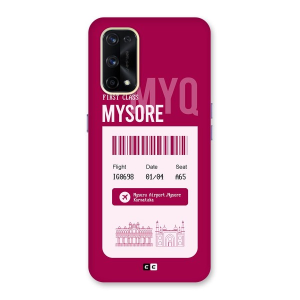 Mysore Boarding Pass Glass Back Case for Realme X7 Pro