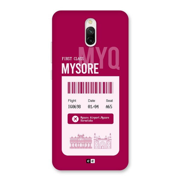 Mysore Boarding Pass Back Case for Redmi 8A Dual