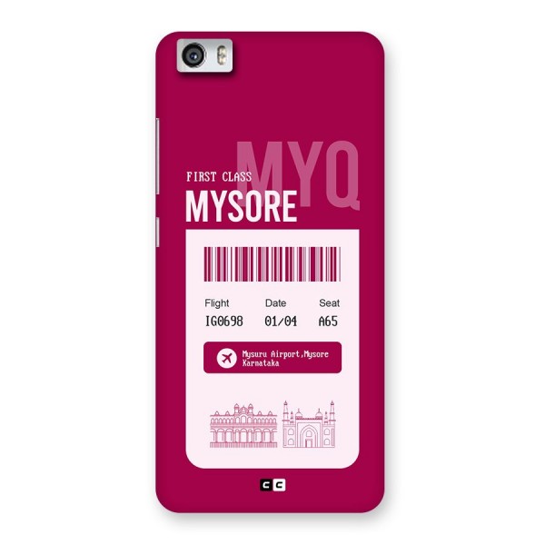 Mysore Boarding Pass Back Case for Redmi Mi 5