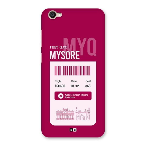 Mysore Boarding Pass Back Case for Vivo Y55s