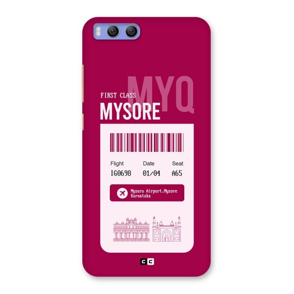 Mysore Boarding Pass Back Case for Xiaomi Mi 6