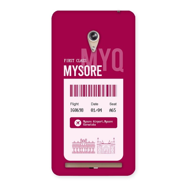 Mysore Boarding Pass Back Case for Zenfone 6