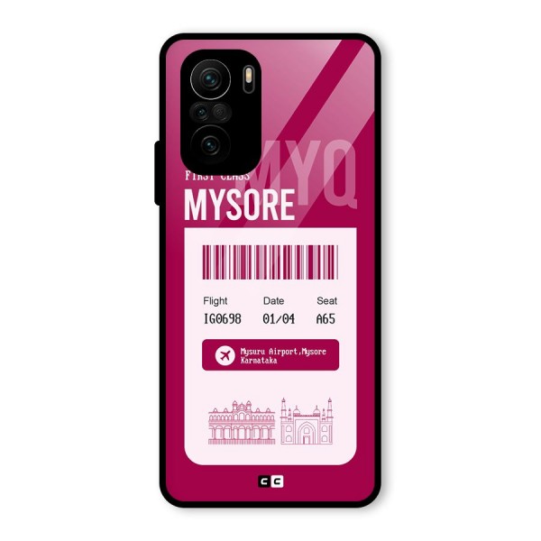 Mysore Boarding Pass Glass Back Case for Mi 11x