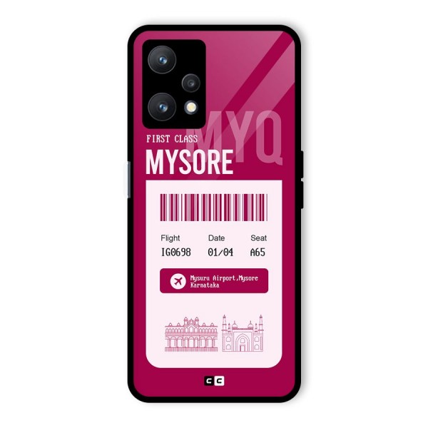 Mysore Boarding Pass Glass Back Case for Realme 9 Pro 5G