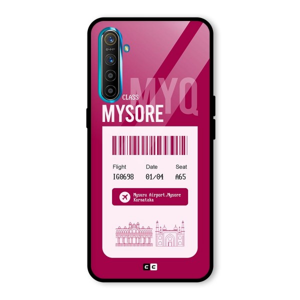 Mysore Boarding Pass Glass Back Case for Realme XT