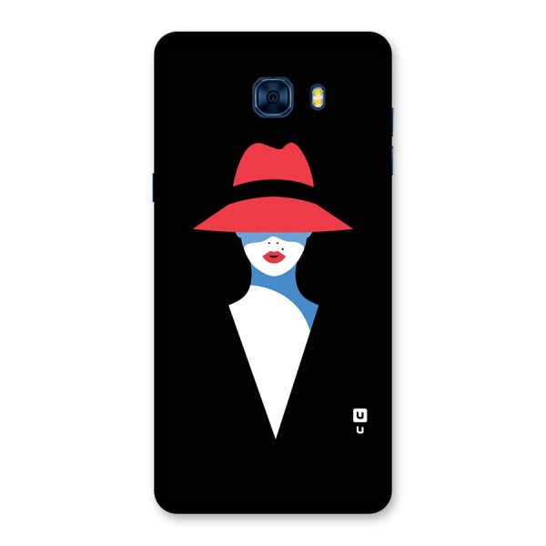 Mysterious Woman Illustration Back Case for Galaxy C7 Pro