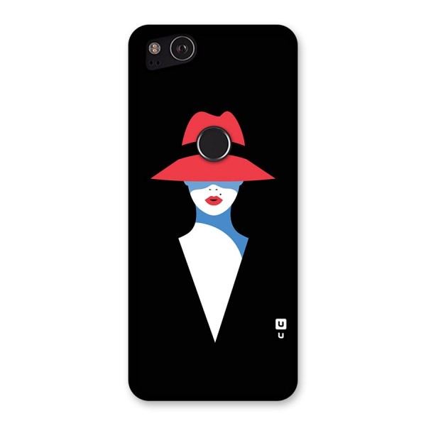 Mysterious Woman Illustration Back Case for Google Pixel 2