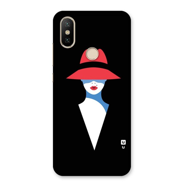 Mysterious Woman Illustration Back Case for Mi A2