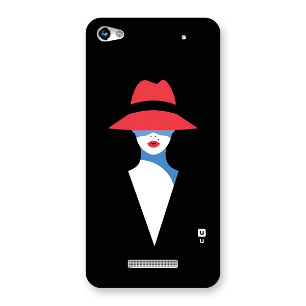 Mysterious Woman Illustration Back Case for Micromax Hue 2