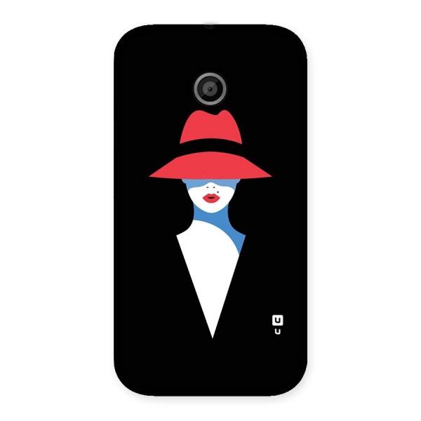 Mysterious Woman Illustration Back Case for Moto E