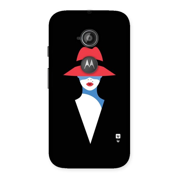 Mysterious Woman Illustration Back Case for Moto E 2nd Gen