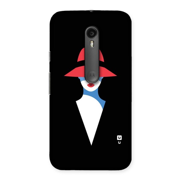 Mysterious Woman Illustration Back Case for Moto G3