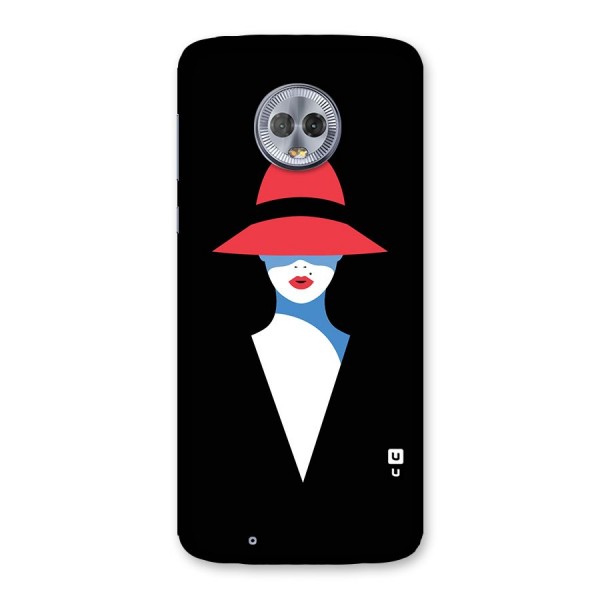 Mysterious Woman Illustration Back Case for Moto G6