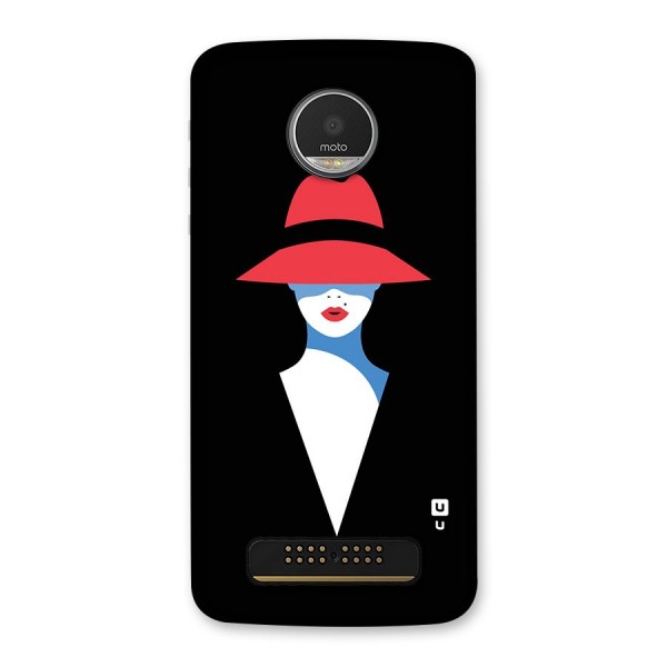 Mysterious Woman Illustration Back Case for Moto Z Play