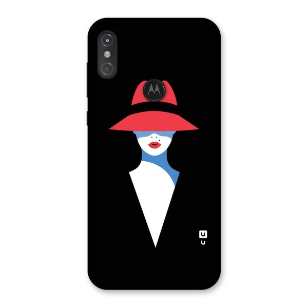 Mysterious Woman Illustration Back Case for Motorola One Power