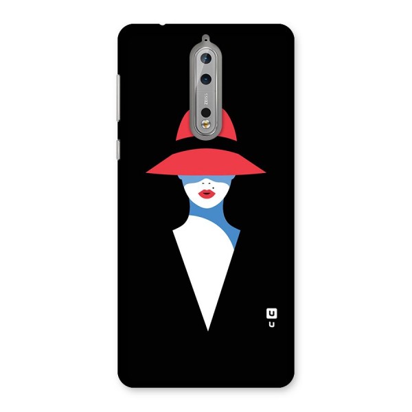 Mysterious Woman Illustration Back Case for Nokia 8