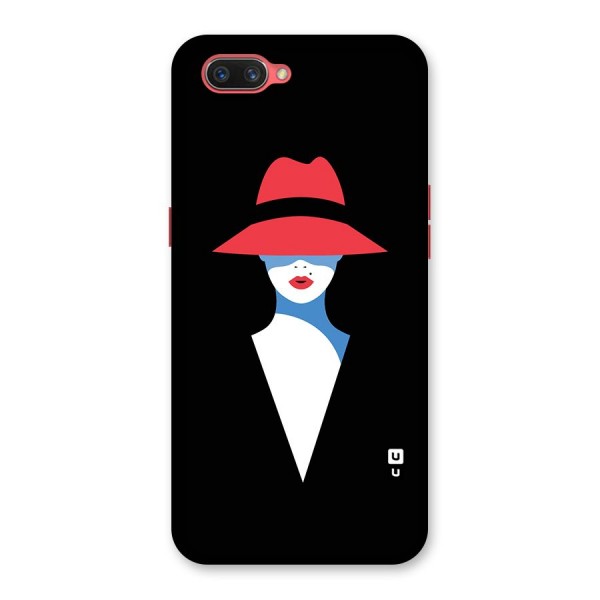 Mysterious Woman Illustration Back Case for Oppo A3s