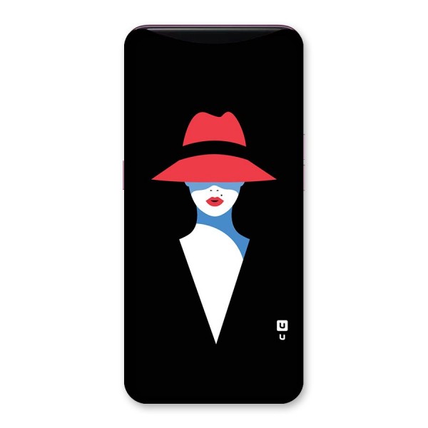 Mysterious Woman Illustration Back Case for Oppo Find X