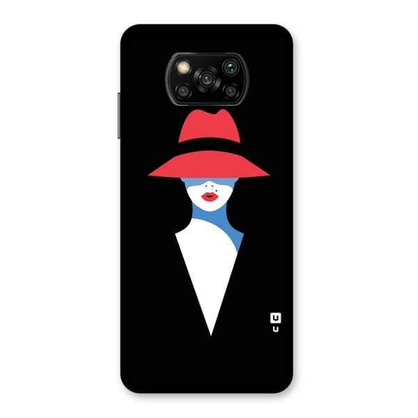 Mysterious Woman Illustration Back Case for Poco X3