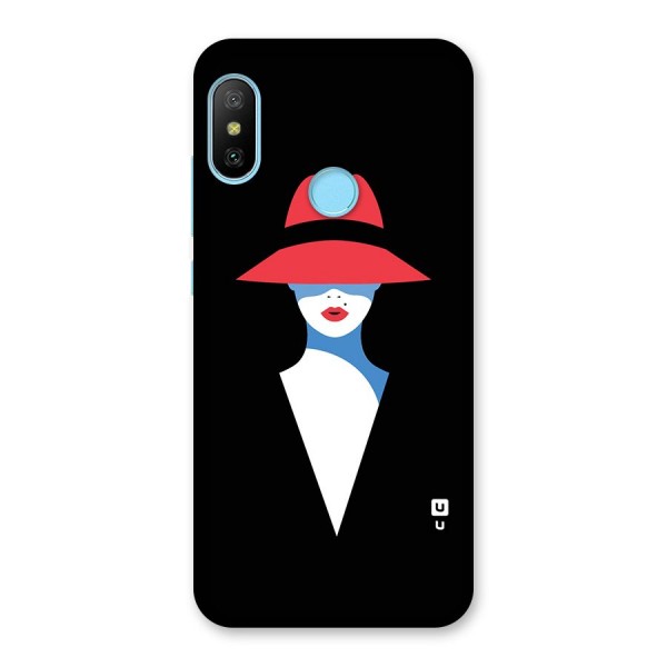 Mysterious Woman Illustration Back Case for Redmi 6 Pro