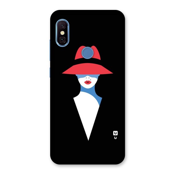 Mysterious Woman Illustration Back Case for Redmi Note 6 Pro