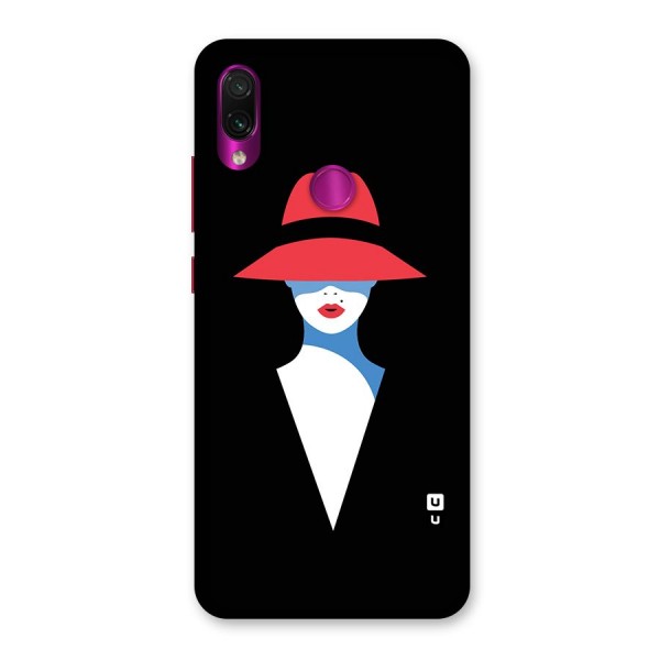 Mysterious Woman Illustration Back Case for Redmi Note 7 Pro