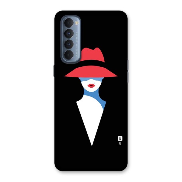 Mysterious Woman Illustration Back Case for Reno4 Pro