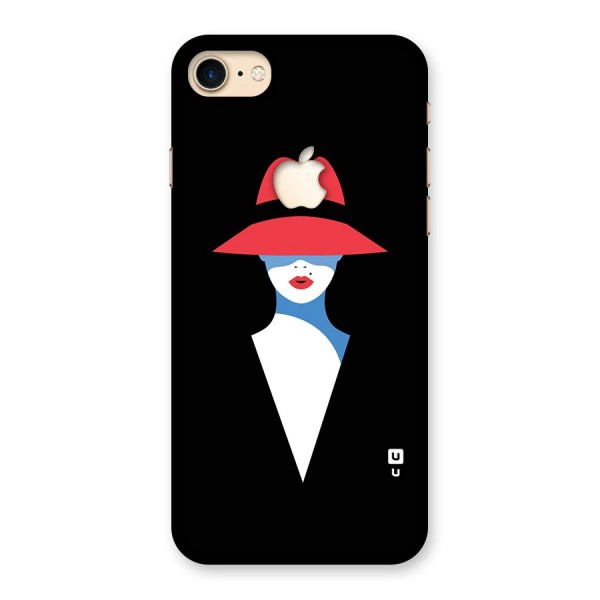 Mysterious Woman Illustration Back Case for iPhone 7 Apple Cut