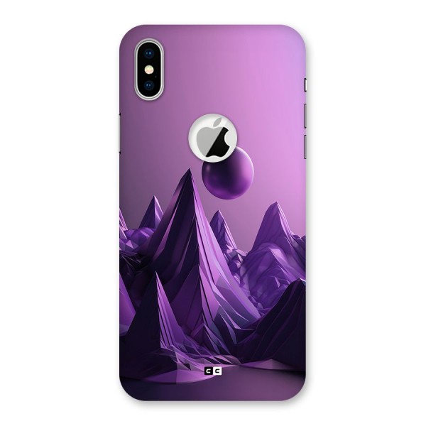 Mystical Landscape Back Case for iPhone XS Logo Cut