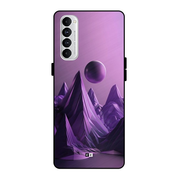 Mystical Landscape Metal Back Case for Oppo Reno4 Pro