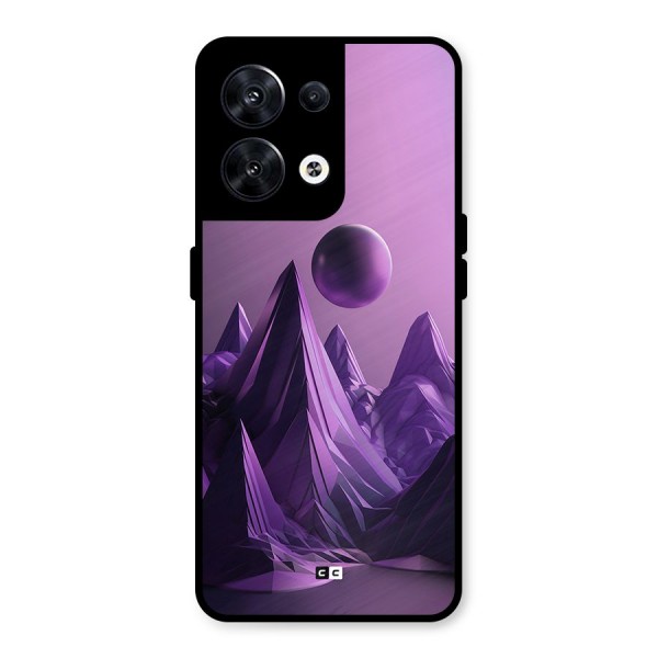 Mystical Landscape Metal Back Case for Oppo Reno8 5G