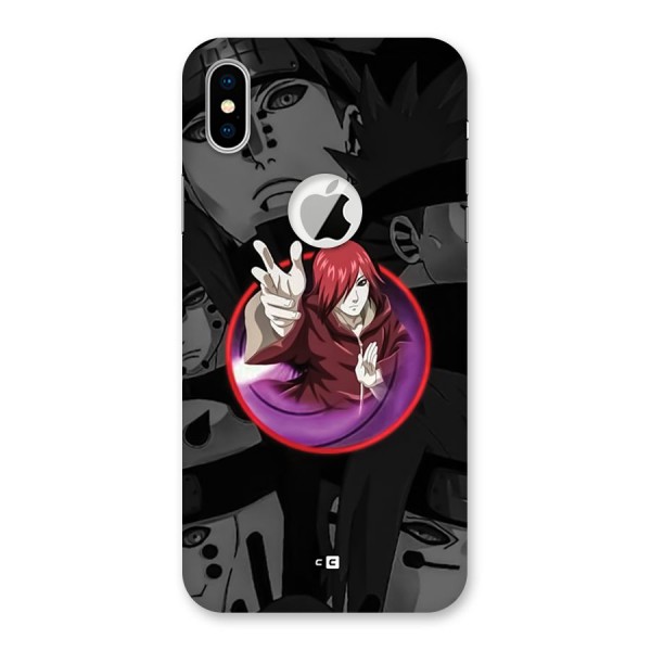 Nagato Uzumaki Back Case for iPhone XS Logo Cut