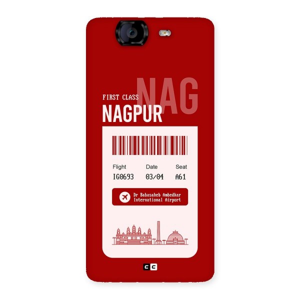 Nagpur Boarding Pass Back Case for Canvas Knight A350