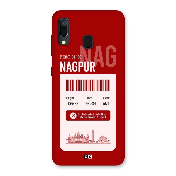 Nagpur Boarding Pass Back Case for Galaxy A30