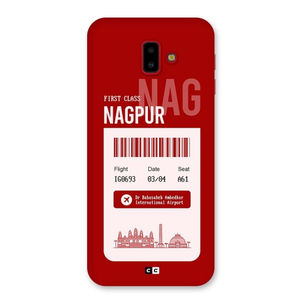 Nagpur Boarding Pass Back Case for Galaxy J6 Plus