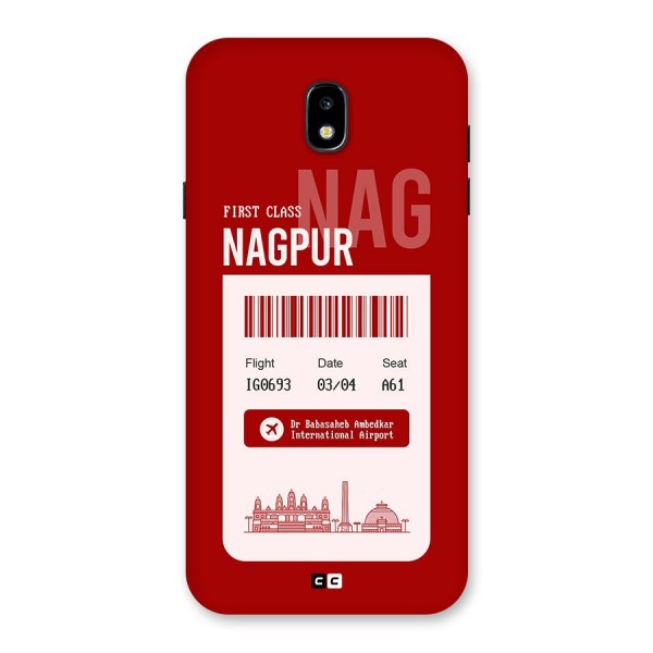 Nagpur Boarding Pass Back Case for Galaxy J7 Pro