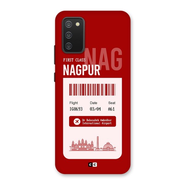 Nagpur Boarding Pass Back Case for Galaxy M02s