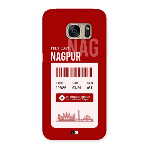 Nagpur Boarding Pass Back Case for Galaxy S7